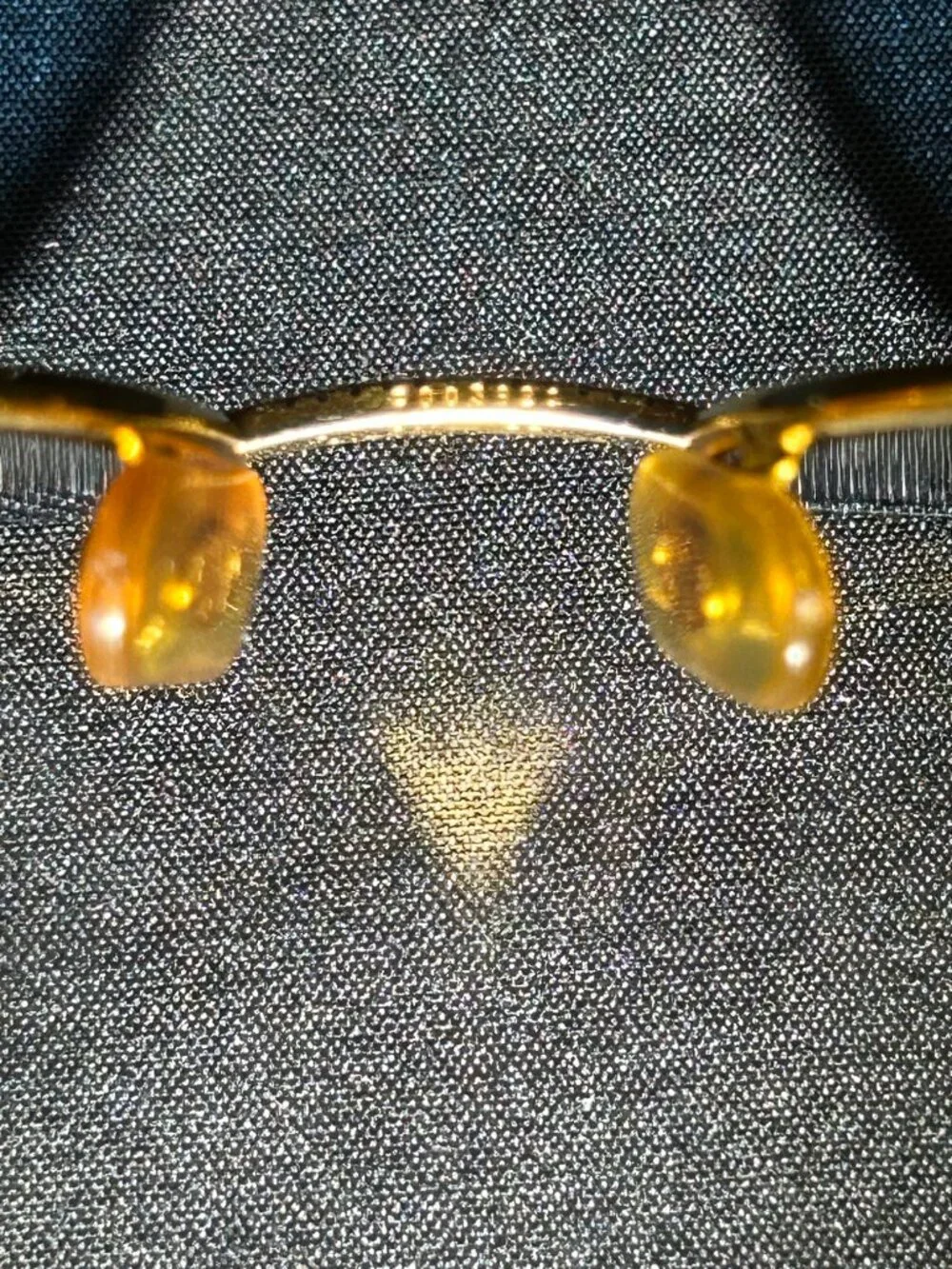 Vintage Cartier Sapphire 55 Gold with Custom Diamond Frames Glasses Sunglasses